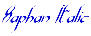 Xaphan Italic fuente
